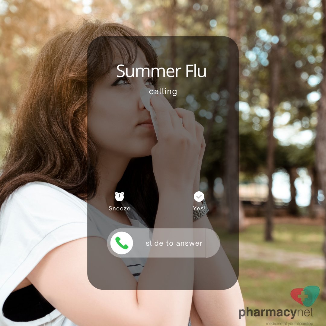 Pharmacy_Net's tweet photo. Your nose is runny, and your head hurts. You start coughing, sneezing, and have a sore throat โ all in the middle of summer!
You have what we call, the #summerflu.
Visit https://t.co/1f5C1ReBTM to get your summer flu combo!
#PharmacyNet | #OnlinePharmacy https://t.co/NqwxX595H0