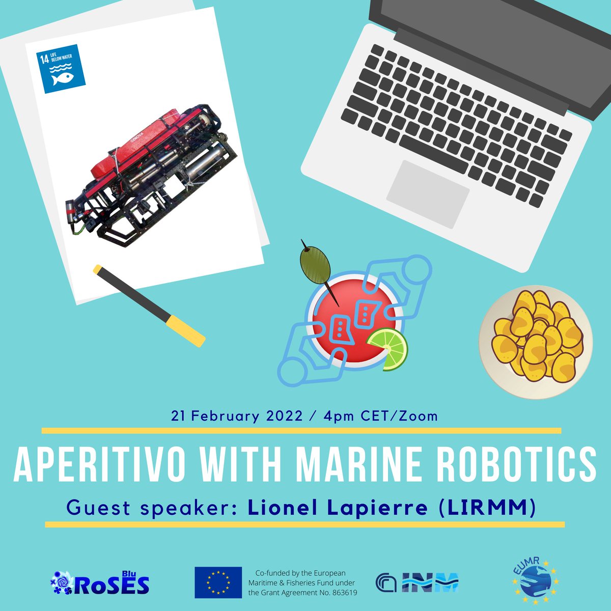 BlueRoSESproj's tweet photo. Save the date!
Today at 4pm (CET) we meet for Aperitivo with Prof. Dr. Lionel Lapierre from the University of Montpellier to talk about robots for karstic exploration.
Join us on zoom: https://t.co/9AYCBa6aFm https://t.co/050WXTtOkP