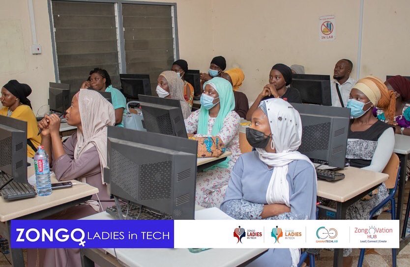 ZongoVationHub's tweet photo. During the weekend, @zongoladies in partnership with @GhanaTechLab organized a capacity building workshop facilitated by @QUEENZYNA for young ladies in Zongo communities in Accra.
#ZongoImpact #ZongoLadiesInTech #GhanaLadiesInTech #ZLiT #GLiT https://t.co/gSeU5sGt9g