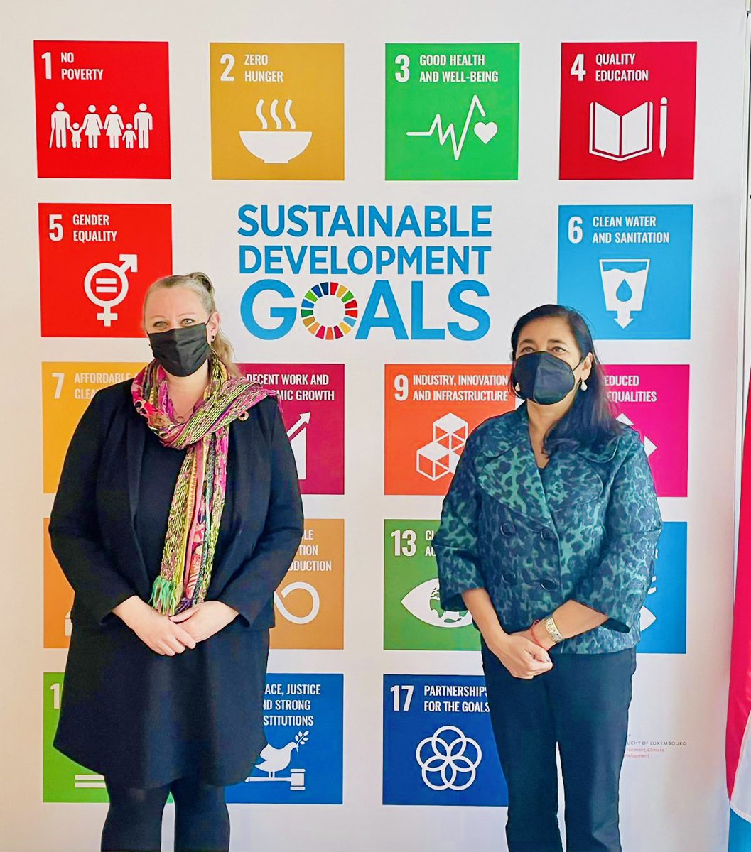 cdieschbourg_'s tweet photo. Great meeting with Anita Bhatia from @UN_Women today. Eager to strenghten our bonds around the nexus of gender, climate and environment issues. 💪#girlpower #womenpower #climateaction #luxembourg #UnitedNationsWomen @abhatiaunwomen https://t.co/3FbGoqDXiu
