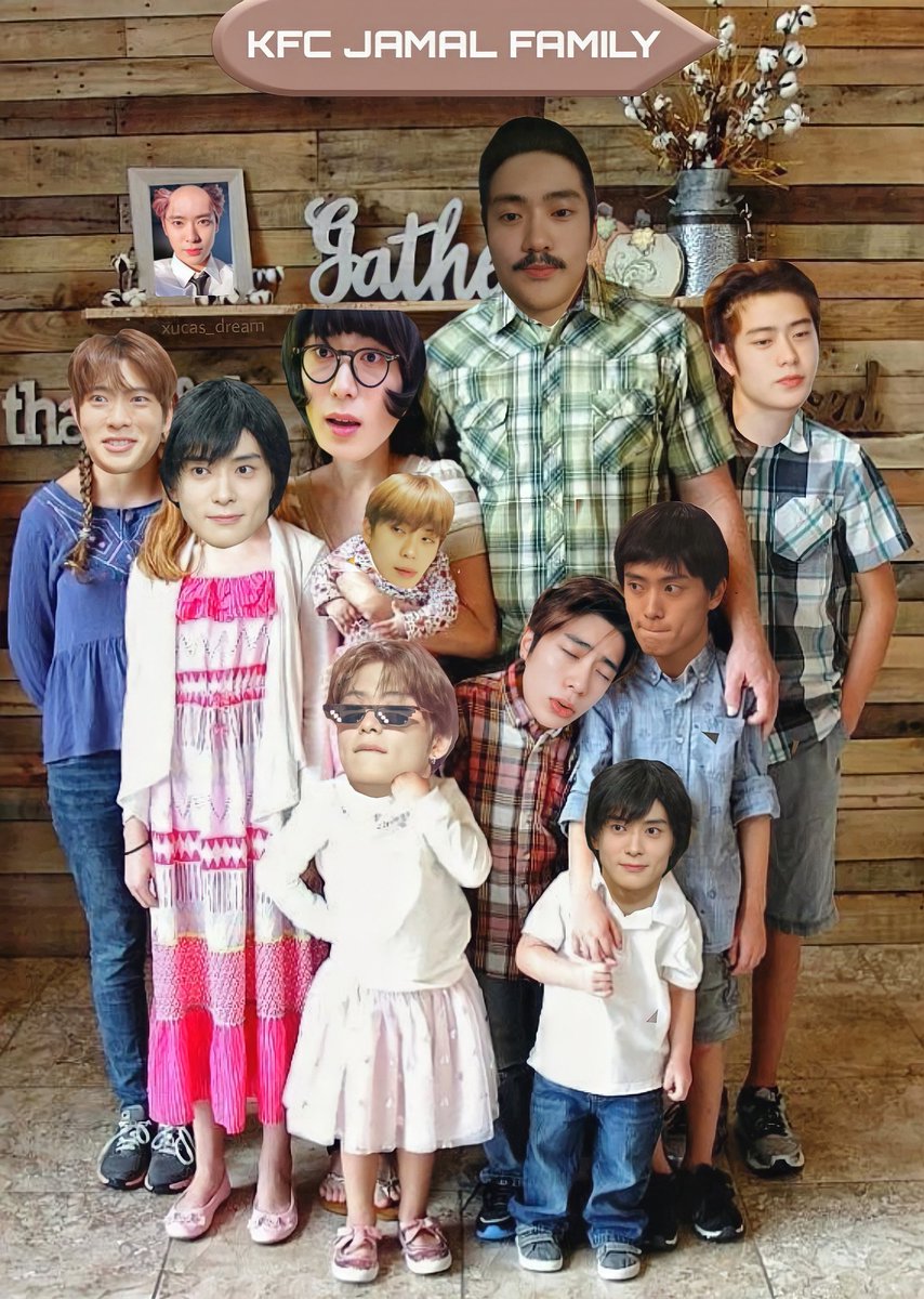 matchaderxuxi's tweet photo. " jaehyun has 8 kids and the wife works in kfc " sepertinya begini gambaran keluarga jaehyun🤨 https://t.co/IN20VW6sO6