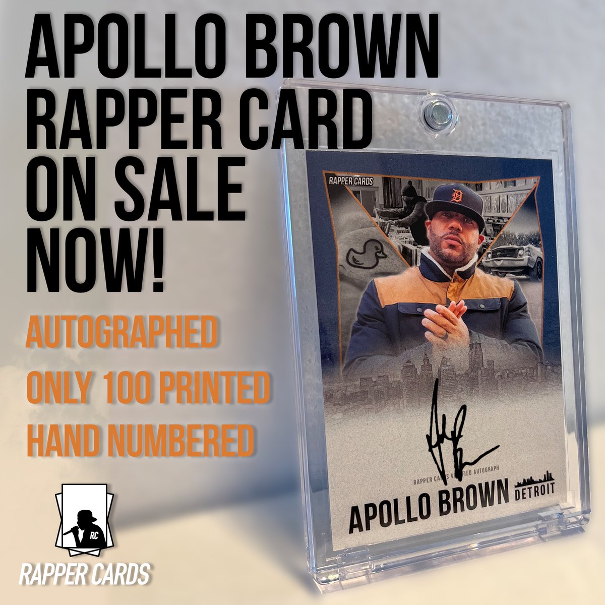 On sale now at rapper-cards.com! <a href="/apollobrown/">Apollo Brown</a>’s Rapper Card. Autographed, only 100 available, hand numbered, shipped in a protective magnetic plastic case.

Get yours now!

#RapperCards #ApolloBrown #hiphop #instarap #thehobby