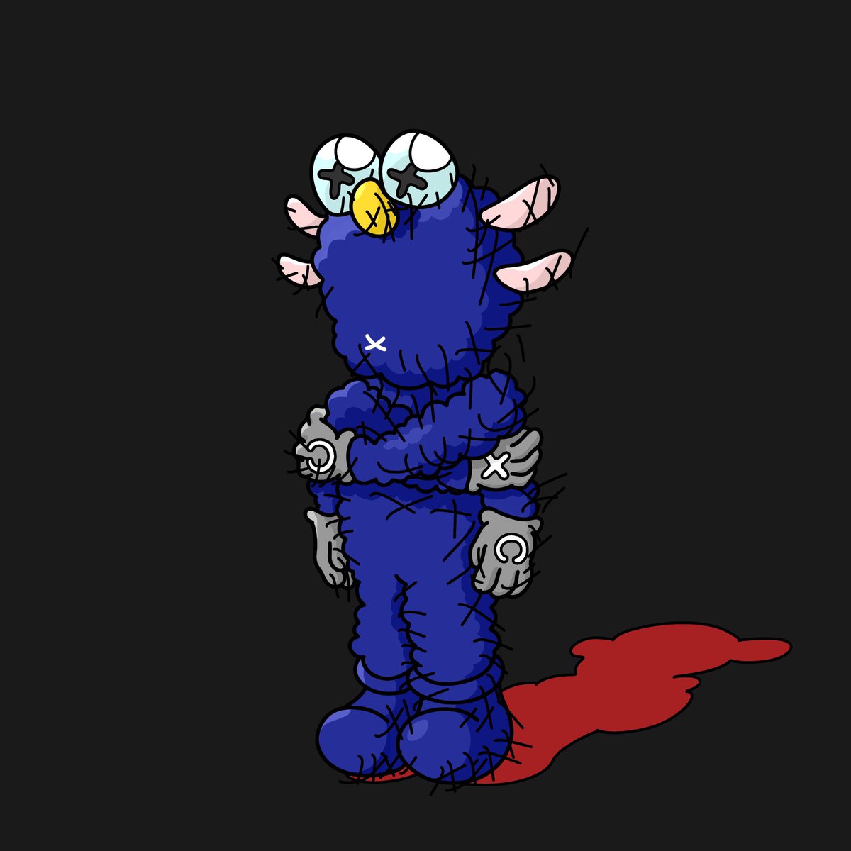waiich1's tweet photo. “Only Friend”

Even you are your only friend, don’t forget to hug yourself.

#nftart #NFTdrop #OpenSeaNFT #Crypto #Cryptoart #sesamestreet #kaws 

https://t.co/FU6FvEAjnx https://t.co/SPXE1pLOIL