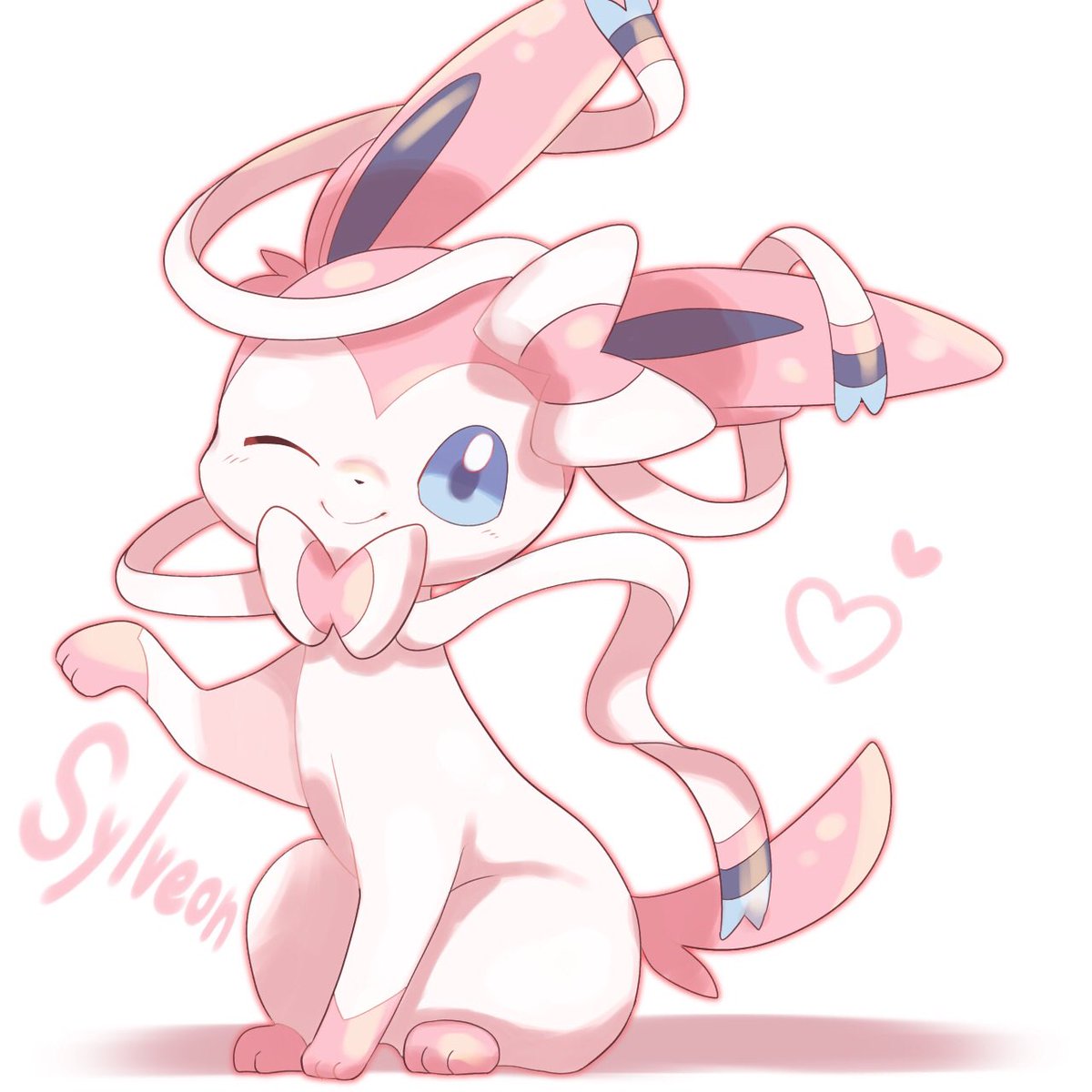 ポケモン「むすびつきポケモン🎀

#ポケモン 
#ニンフィアの日 」|羽月のイラスト