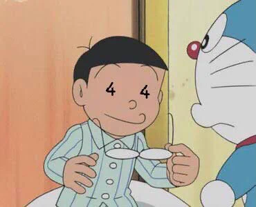 のび太がバージョンアップして…メガネを外したときの目が４にw