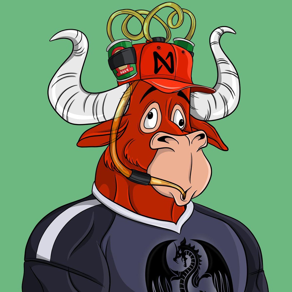 Yo <a href="/ilblackdragon/">Illia (root.near) (🇺🇦, ⋈)</a>
honorary 1/1

Meet Brian, but friends call him a Black Dragon. 
The only things you should know about him: 
1) he loves beer and 
2) NEAR Protocol makes him crazy 😍🚀

#NEARnft #NEARprotocol