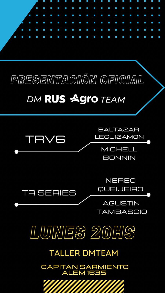 DMTeamOk's tweet photo. HOY, presentación oficial del El DM RUS AGRO Team de @TopRaceOk.

¡Todos invitados! https://t.co/ToNWuSuBHT