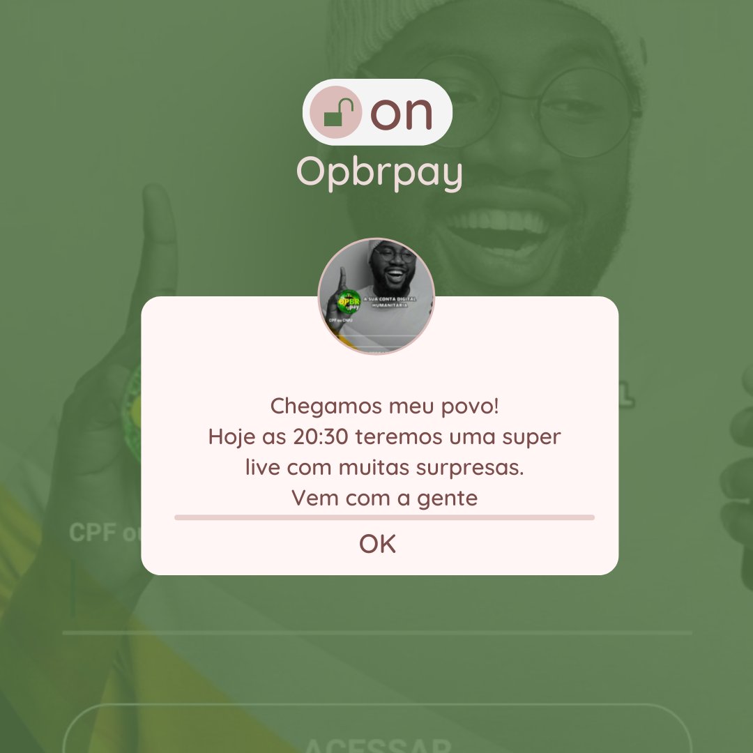 opbrpay's tweet photo. Chegamos meu povo💣💣

Hoje lançamento oficial da Opbrpay- 1° conta digital completa e humanitária do Brasil.

Convide todo mundo para uma SUPER LIVE cheia de surpresas hoje as 20:30. Link aqui

https://t.co/EWM0mwXMIV

Te vejo lá 

#bancodigital #contadigital #impactosocial https://t.co/rSFuyWFOIA