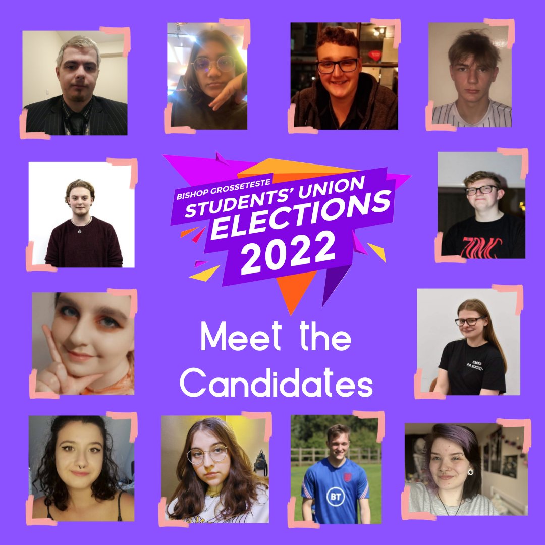We're so excited to announce this year's candidates! 🤩

🗳️ Voting open from 9am Wednesday and continues until 5pm Friday

To learn more about the candidates, head to: bgsu.co.uk/elections/nomi…