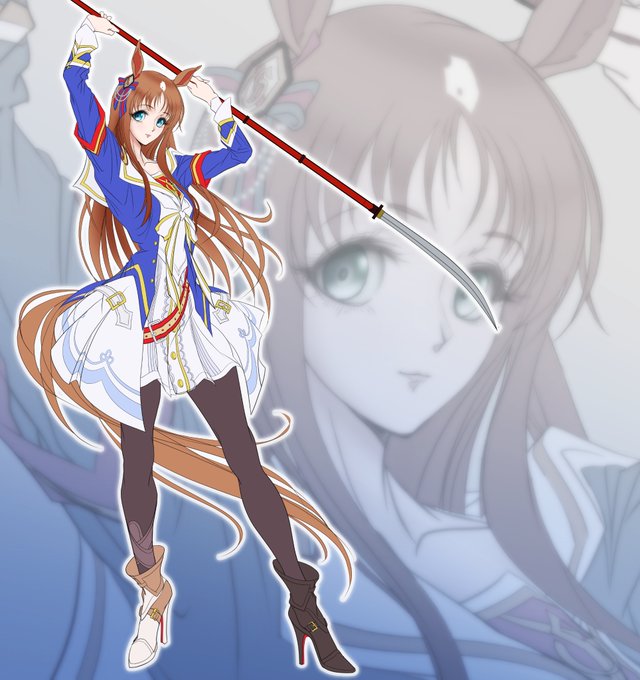 今夜は久しぶりにグラスワンダーの続き描いてます。
(やっと下塗り段階まで)
 #ウマ娘 