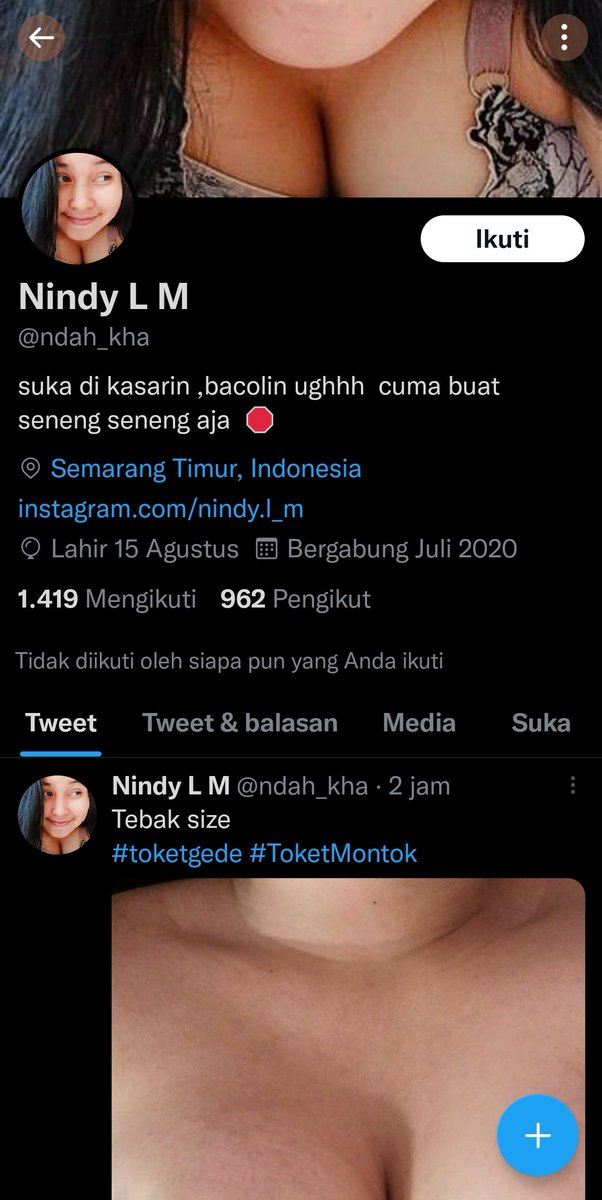 fitriachandreva's tweet photo. hati" akun si nindy cwo berkontol pindah akun lain siap mncari mangsa selanjutny untuk menyebarkan fto korban ke dunia maya dlm keadaan telanjang
@ndah_kha https://t.co/yQDWKUi8PO