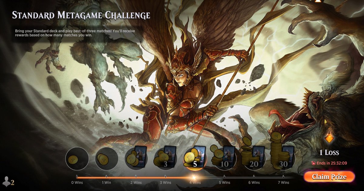 Ausi1983's tweet photo. #MTGNeon #MTGArena #StandardMetagameChallenge
@fireshoes

From Friday until Monday i will share 8 run (almost 2 per days)

Shot  7 of 8 made good 4 Wins with Azorius Tempo. 

2500 Golds and 5 Booster is also good. https://t.co/EuhRrF0EBy