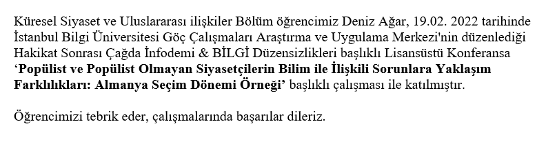 abupols's tweet photo. Öğrencimizi tebrik eder, çalışmalarında başarılar dileriz. https://t.co/H13lQJn9rZ