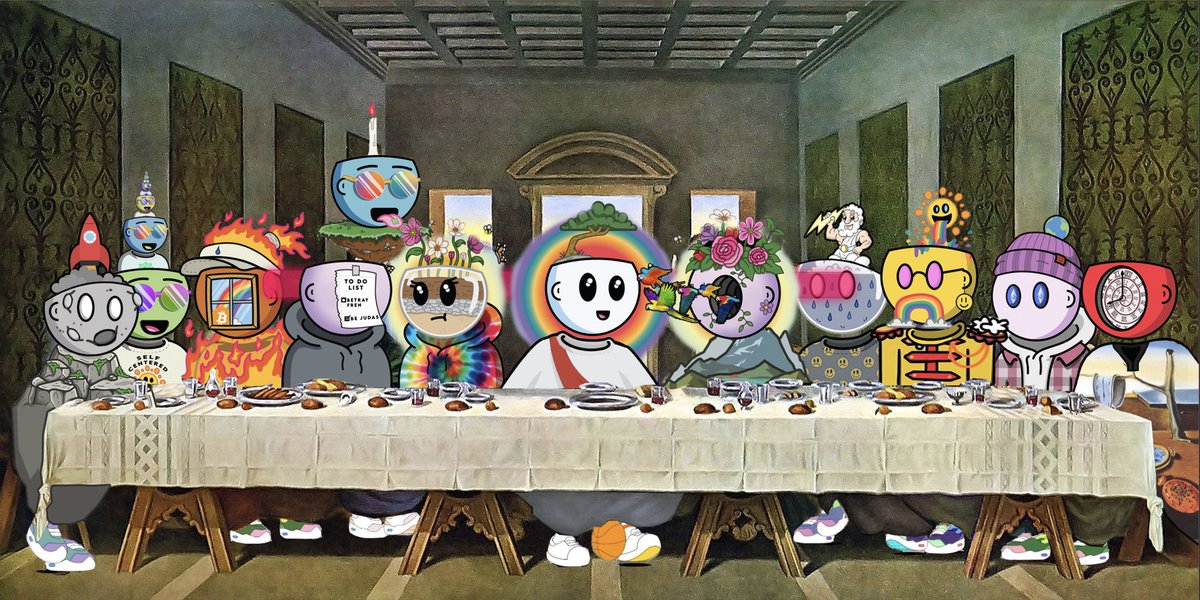 CryptoPelirrojo's tweet photo. @DentedFeelsNFT @Dentinmyhead Hope you like my Fan Art! 

The 12 Dreamers.

Hope you appreciate the detail! https://t.co/nm04n3x028