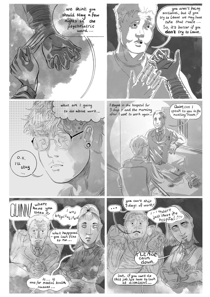 UnblemishedC's tweet photo. Quinn part 2
Cw: suicide, self harm
#mentalhealthawareness #transmasculine #borderlinepersonalitydisorder #mentalhealthatwork https://t.co/BHs6b9oh2J