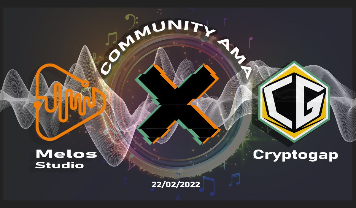 We will be hosting an AMA with <a href="/melos_studio/">Melos Studio</a> on Feb. 22, 12:00 UTC in our discord
🎁Music POAP NFT &amp; 10 USDT for the best 5 questions
🔥like &amp; quote RT , add #cryptogap and #melos_studio
❗️Create an account with <a href="/melos_studio/">Melos Studio</a> and bind your wallet
🔗Discord link in bio