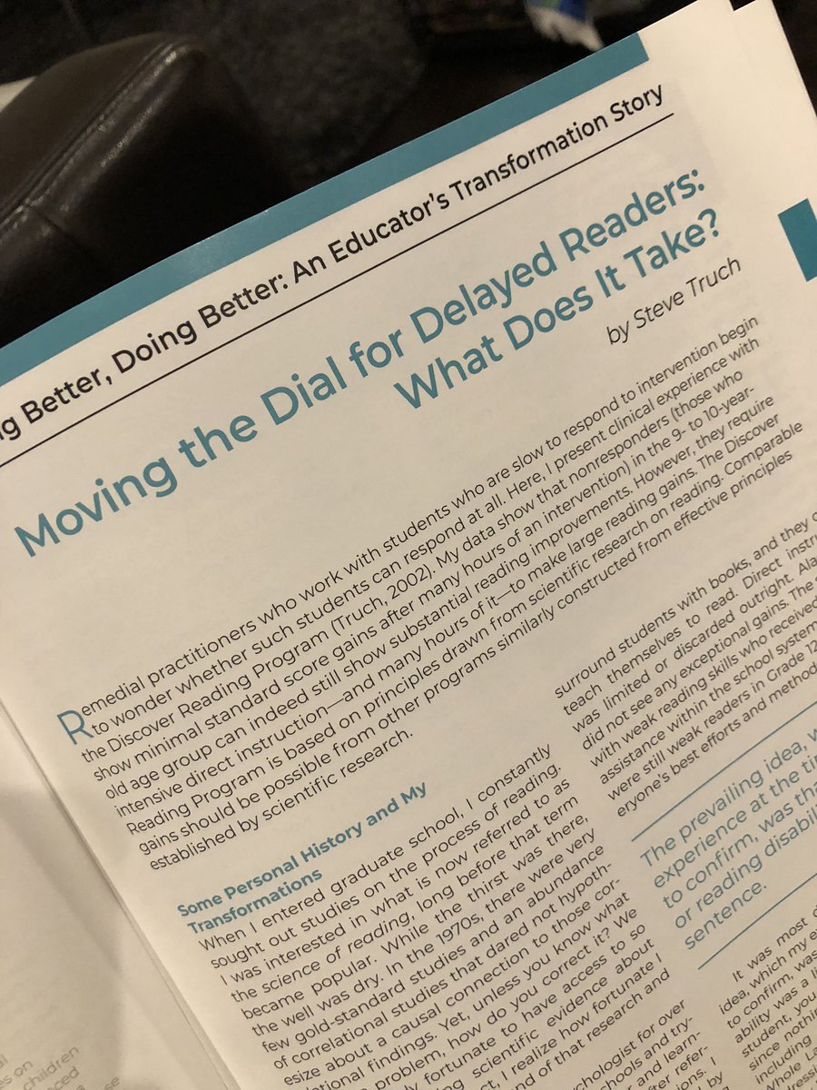 “The bottom line for me is that no one is a non responder. No matter how severely delayed the students, they will respond to intervention provided they are given the right instruction and in the right amounts.” -  Steve Truch <a href="/reading_league/">The Reading League</a>