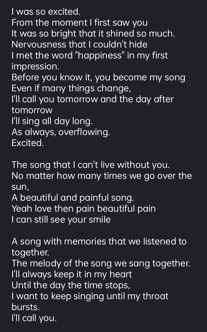 yookzaIddow's tweet photo. the song english lyrics: at the end of a tiring day, this song that will hug you.

LISTEN TO THE SONG
#믿고_듣는_비투비의_노래 
#BTOBComebackDay
@OFFICIALBTOB https://t.co/7nCaozE4k2