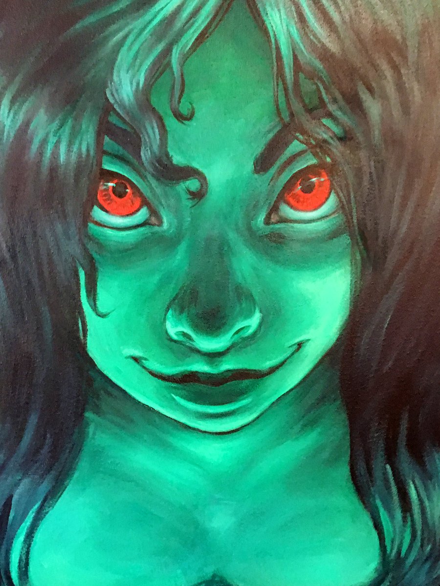ozoozou's tweet photo. Acrylic paint on a huge library wall. Biggest paintings I've ever done, impossible to get a good picture of lol, but probably the most fun commission I've ever gotten ✨ https://t.co/G7oJhGUDAj