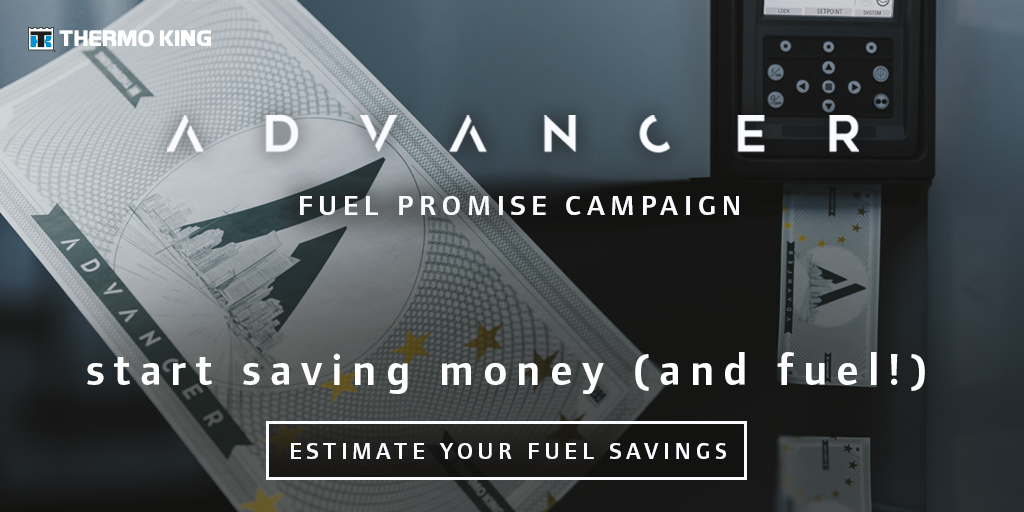 ThermoKingEur's tweet photo. Our latest #Advancer unit comes with unparalleled #FuelSavings. To prove this, we’ve got a proposal for you. If Advancer doesn’t meet its fuel-saving target, we’ll pay back the difference https://t.co/iUOZcZsvo1 #TrailerRefrigeration #ThermoKing #ColdChain https://t.co/GicT4Xk4gF