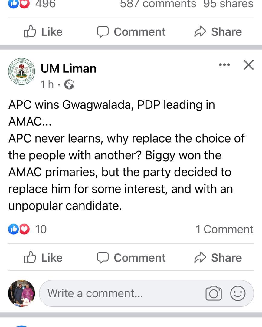 Few lessons from the outcome of FCT Area council election. 1_ Internal party politics is a threat to our democracy. 2- Citizens are a major key stakeholder in our electoral process @FemiOke