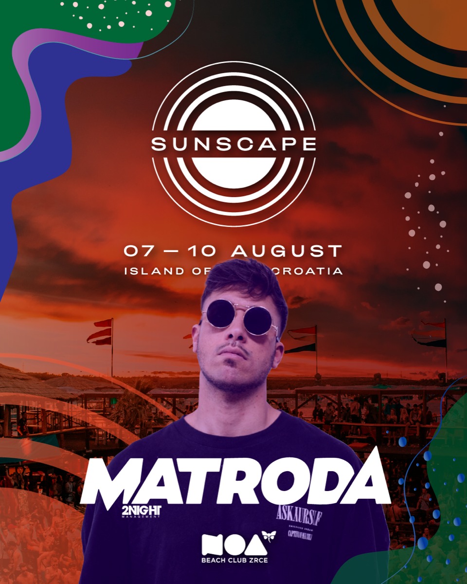That's right! We are lucky to have Matroda both on Sunscape and Circus Maximus! 🤩 Sunscape Festival will be held at Noa Beach Club from 7th to 10th August. Make sure to grab your tickets before the price goes up! 👉🏼 bit.ly/3s1u42o 🥰