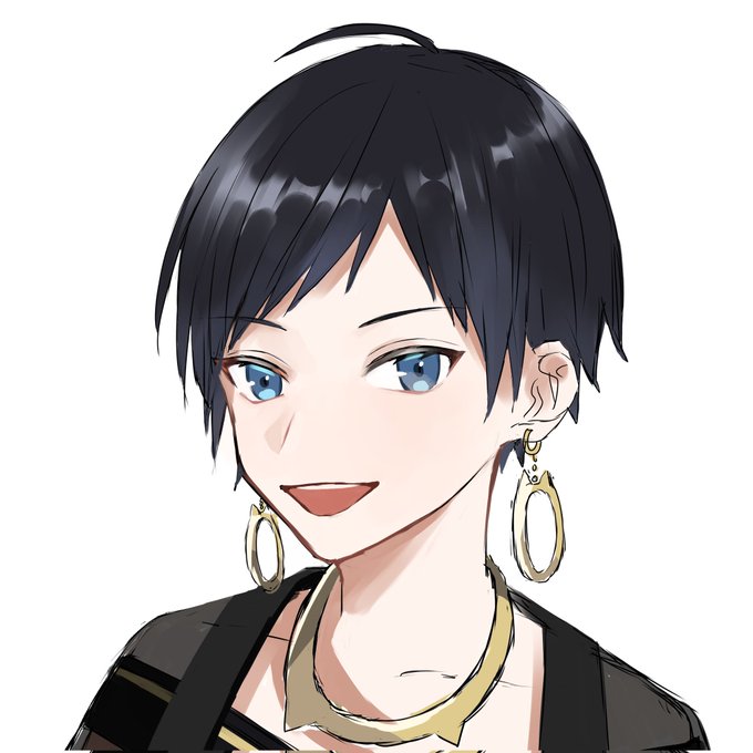 黒髪イケメンのtwitterイラスト検索結果