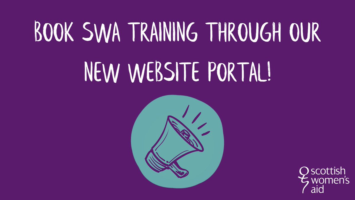 📢 TRAINING SLOTS AVAILABLE 📢 Did you know you can book training sessions through our new online portal? We have training during the upcoming months which you can sign up to and pay for all online - it's easy and it's quick! Learn more and book here: training.womensaid.scot