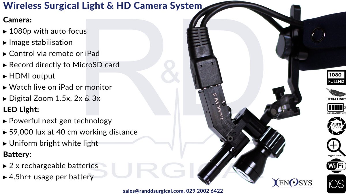 An ultra-lightweight surgical #camera &amp; #LED light system made to enhance #medicaleducation