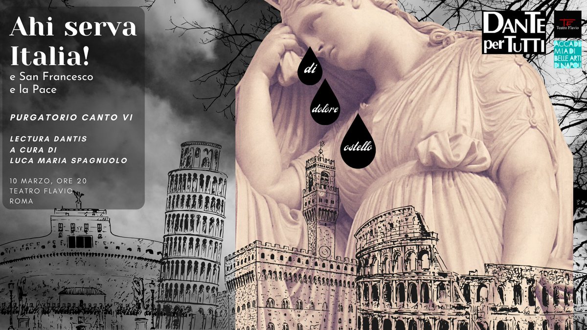 Dante per tutti al <a href="/roma_teatro/">Teatro Flavio - Roma</a> non sarà più alle 21, bensì alle 20!