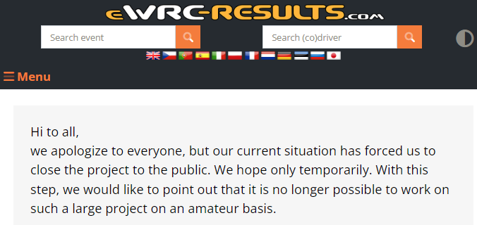 eWRC-results tweet media