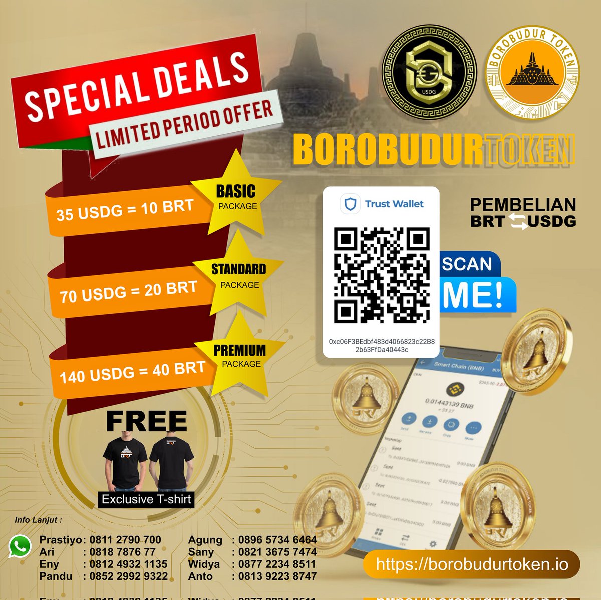 borobudurtoken's tweet photo. #BRT
#Goldcoin 
#Bali 
#usdg https://t.co/0bGzqjI5UU
