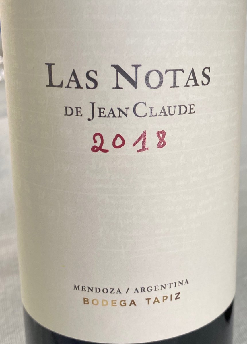 Another delicious wine from former Pétrus winemaker, Jean-Claude Berrouet. #argentinareport