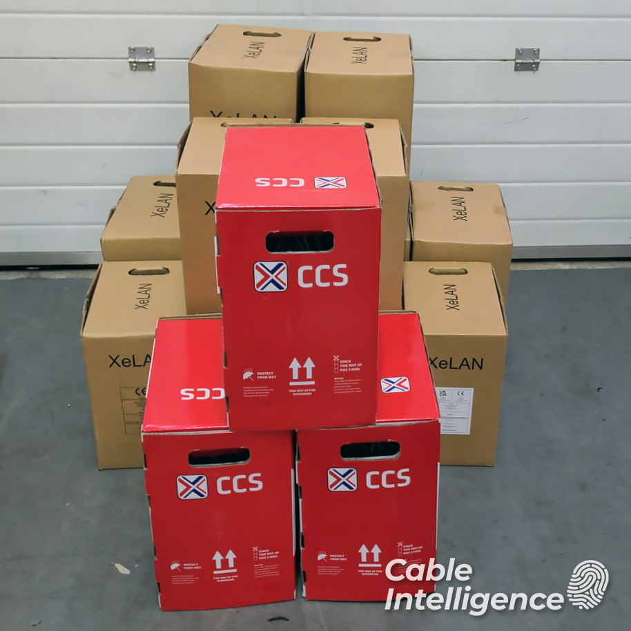 CableIntel's tweet photo. Kicking this week off with some boxes of @connectixcs Cat6 going out the door among other things 💪
#Connectix #Cat6 #Cable #MondayMotivation https://t.co/iKdR0TQZaz