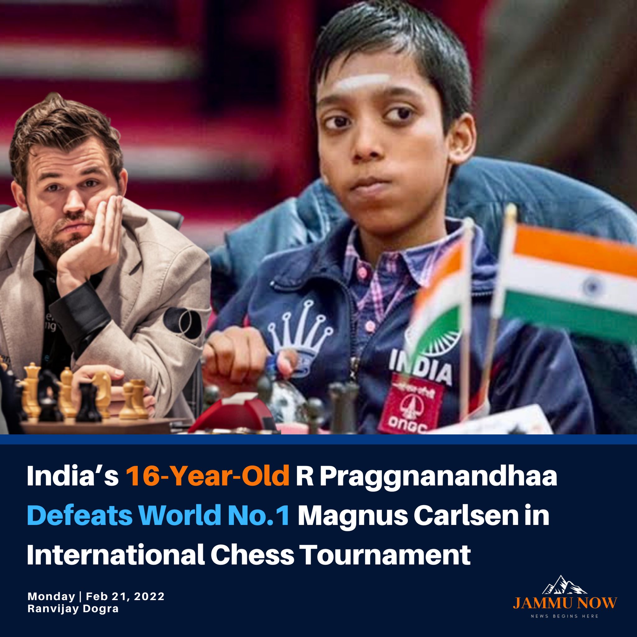 Who is India's chess Grandmaster R Praggnanandhaa