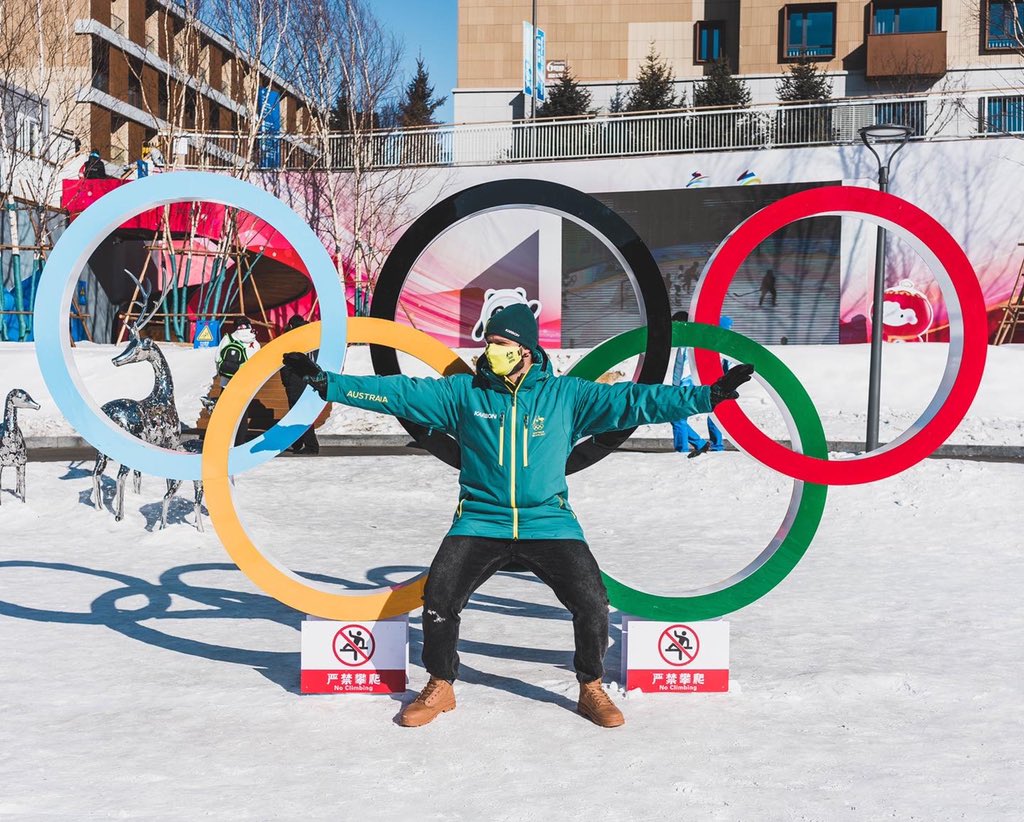 AdamDicksonSBX's tweet photo. Thank you all for your incredible comments and messages! 🙌💚

I’m back home for two weeks before the final two World Cups of the season! 
Not done yet! 
.
PIC @bellebrockhoff 
.
#olympics #racing #beijing2022 #sbx #snowboardcross https://t.co/nc83QKxO5z