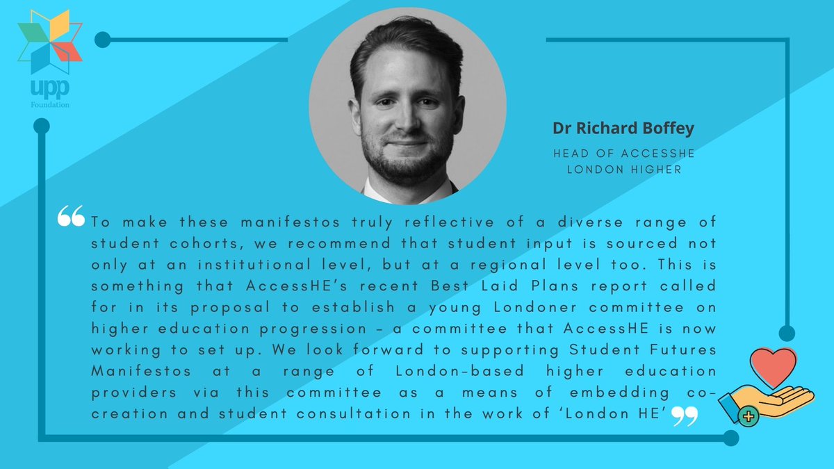 Dr Richard Boffey @rgboffey from @LondonHigher on the Student Futures Commission Final report. Read the full report here: upp-foundation.org/student-future… #studentfutures