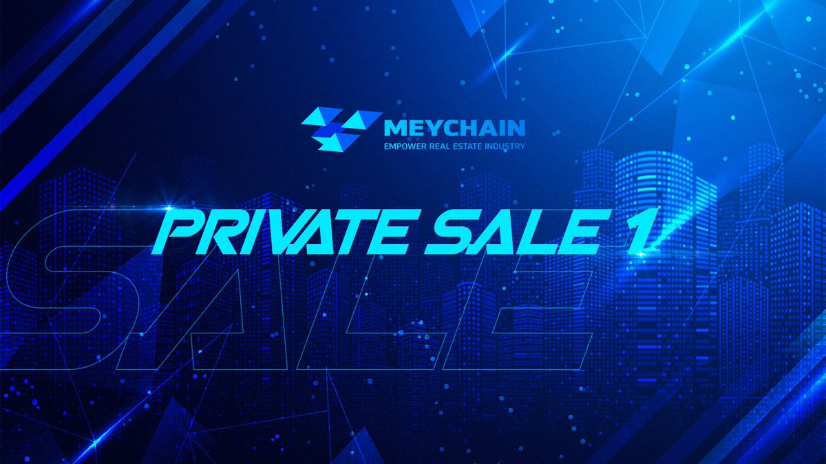 Don’t miss #Meychain Private Sale 1 event ‼️
Super special price 🎁1 MEY ~ $0.025 USD🎁

🔥 Open for sale at: meychain.io
🔥 Buying instruction: youtu.be/iwCGDbEDW2s

👉 Follow us:
Group: t.me/Meychainglobal/
Channel: t.me/meychainoffici…