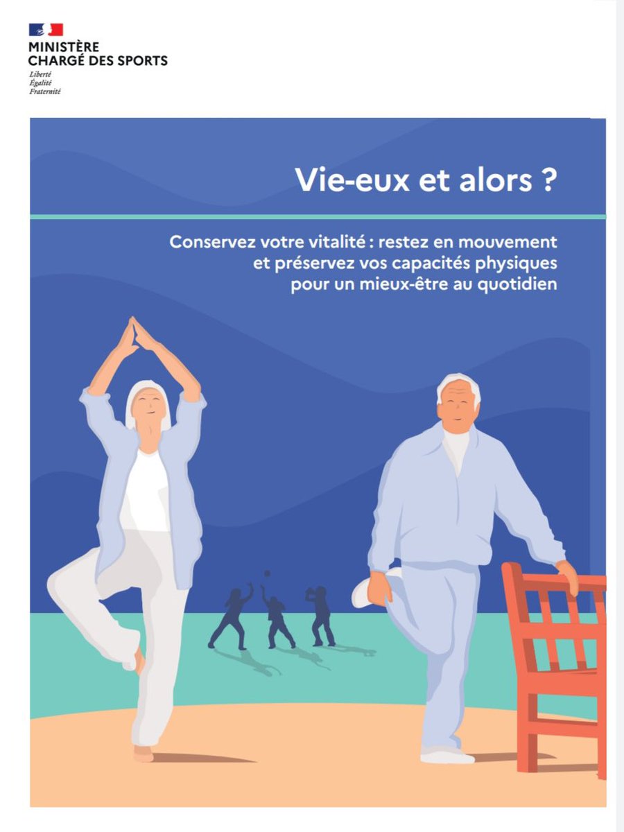 RoxaMaracineanu's tweet photo. Débuter ou reprendre une activité physique adaptée quand on est senior est CAPITAL pour bien vieillir, prévenir la perte d’autonomie, les chutes mortelles
Avec @BrigBourguignon j’ai présenté le guide « Vie-eux et alors ? » qui accompagne les seniors dans une pratique #sportsanté https://t.co/WVpajxmSCG