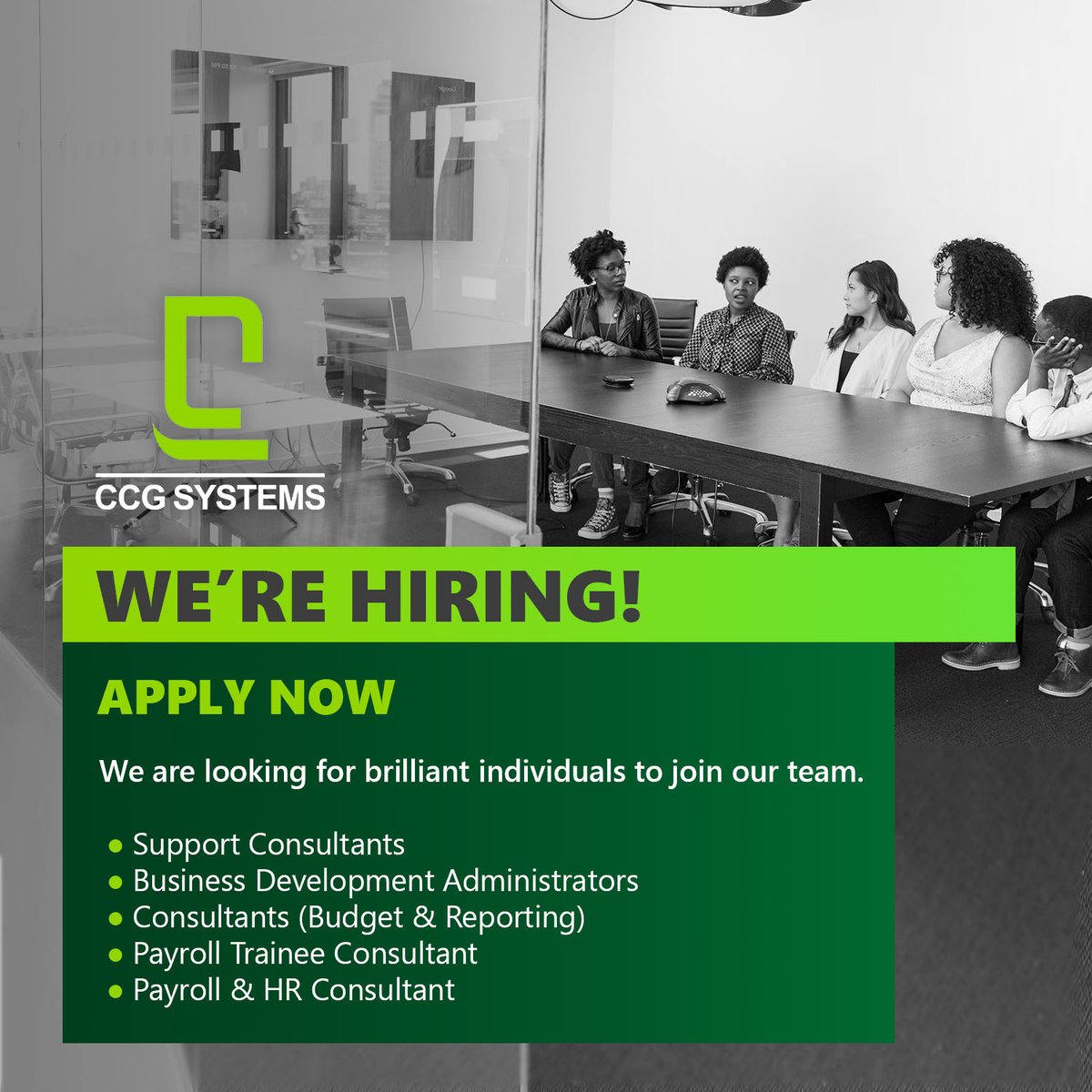 CCGSYSTEMS's tweet photo. To apply, click the link below:
https://t.co/Y7nT0W3xt8
Closing Date: 31 March 2022
#InAndAroundCCG
#CCGSYSTEMS https://t.co/nlgefWrxu9