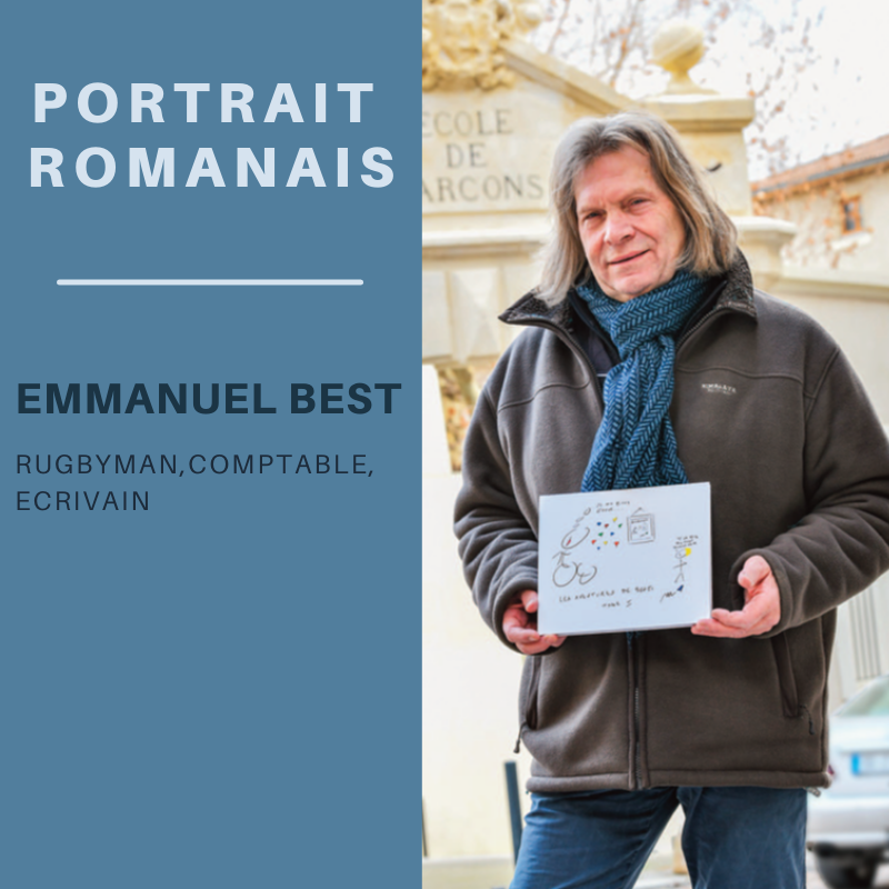 ✨ Portrait Romanais ✨

Emmanuel Best, écrivain par passion, vient de sortir « Les  aventures  de  Benji  »,  une  BD dédiée à son fils handicapé et ne compte pas s’arrêter  là...

Retrouvez son portrait dans le Romans Mag de février 👉 bit.ly/3h8zjHf