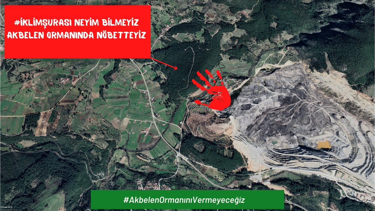 İkizköylüler olarak iklim krizini hortumuyla, seliyle, kuraklığıyla, verimsizliğiyle iliğimize kadar yaşamaya başladık.

Biz lüküs #İklimŞurası'nda değil, son karbok yutak alanımız kömüre kurban edilmesin diye #AkbelenOrmanı'nında nöbetteyiz!

#AkbelenOrmanınıVermeyeceğiz ✌️🌿🌲