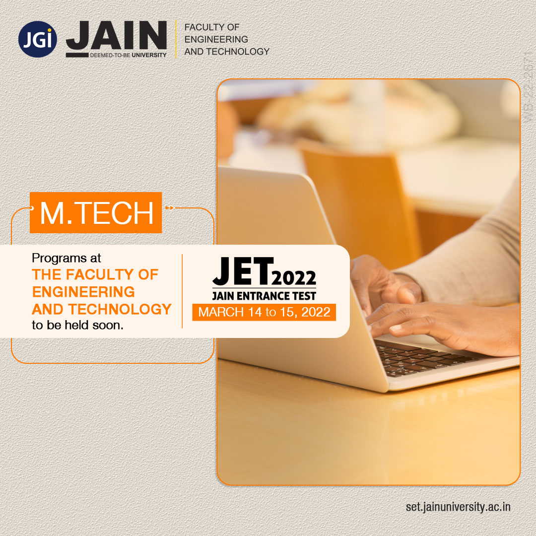 JainDeemedtbUnv's tweet image. Get prepared for the Jain Entrance Test for M.Tech Programs that are going to be held in the upcoming month, March 2022.

All the best wishes!

#entranceexam #mtechprograms #admissionisopen #admissiongoingon #exampreparation #examtips
