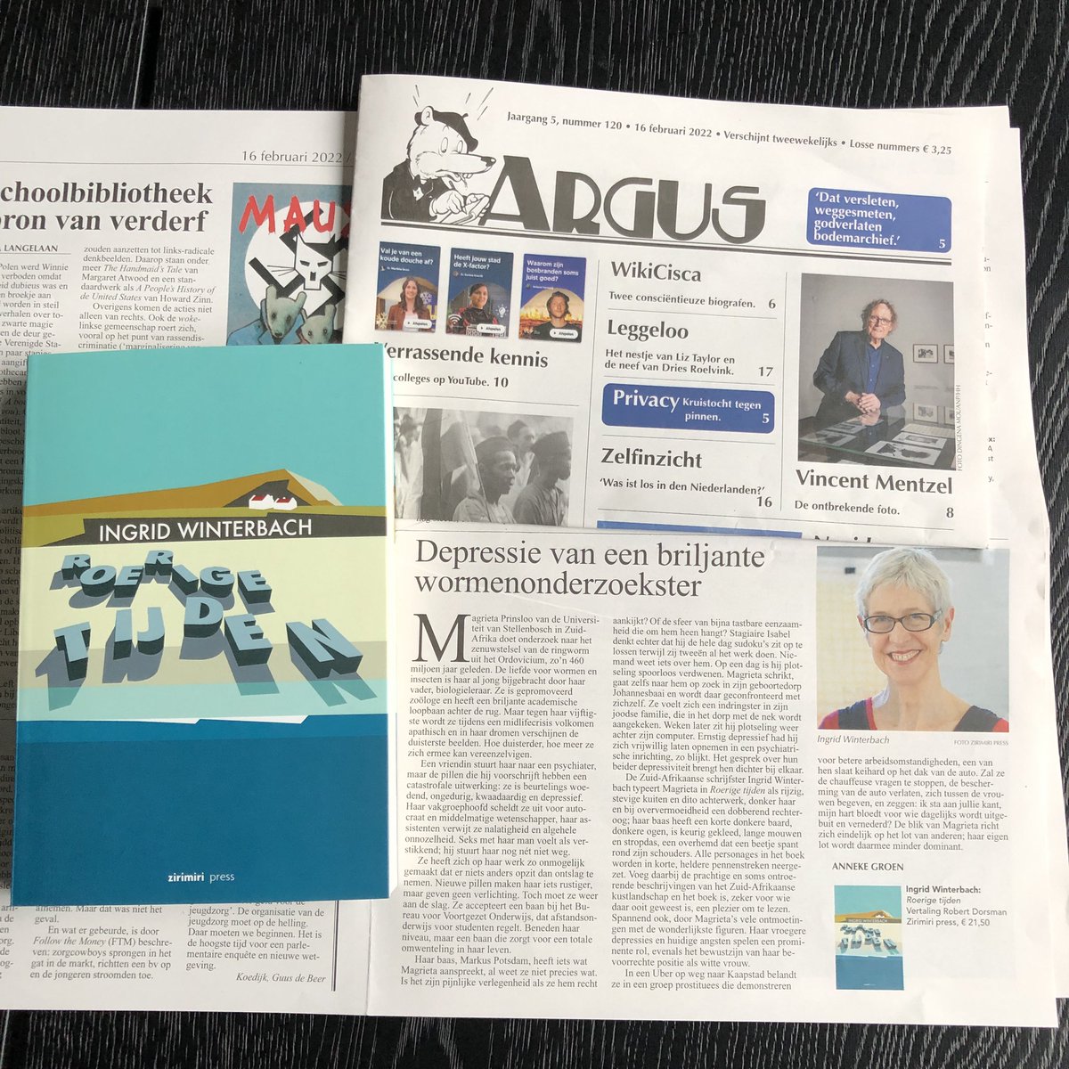 Anneke Groen over ROERIGE TIJDEN van Ingrid Winterbach in Argus

#ingridwinterbach #roerigetijden #vertaling #robertdorsman #zuidafrika #afrikaans #afrikaansliteratuur #recensie #argus #leestip #roman #boekentip #lezen #arguskrant