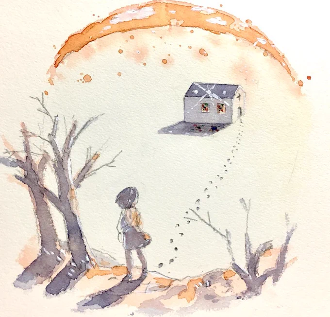 アナログ感のある絵が好き 