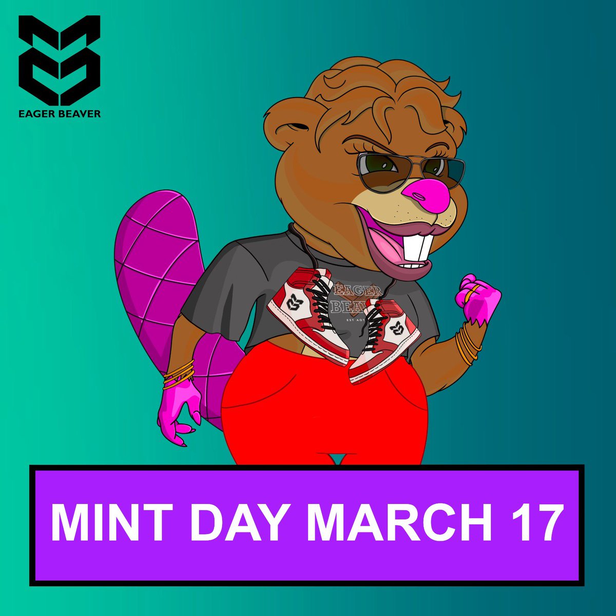 Mint price: .15 ETH

Mint day: March 17 for WL and March 18 for public mint.

It’s almost go time team!
#eagerbeavernft #nz #community