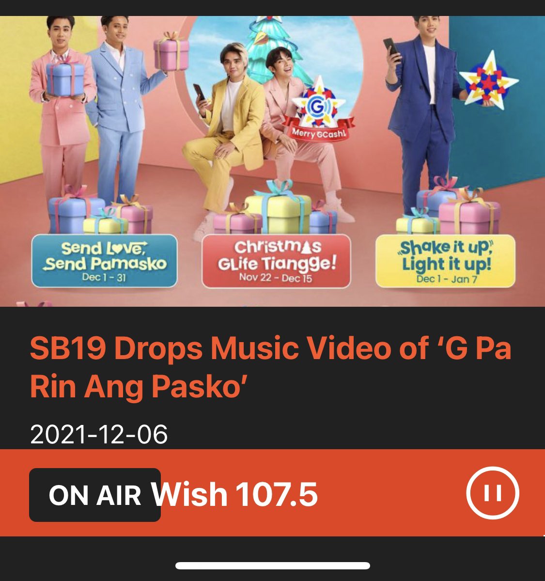 SB19 is also LIVE in <a href="/wish1075/">Wish FM 107.5</a>  Radio/ App 

SB19 ON WISH BUS
<a href="/SB19Official/">SB19 Official</a>
#SB19BackInTheWishBus