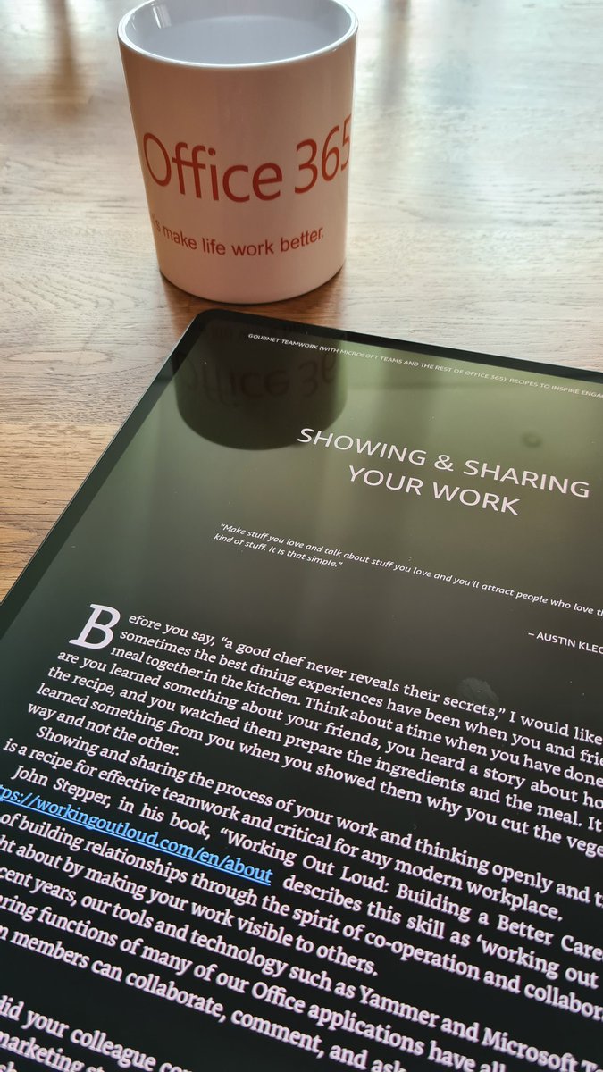 Congratulations to your new "Gourmet Teamwork" Book <a href="/paulwoods/">Paul Woods</a> <a href="/ActivateLearn/">Activate Learning</a> et al.! Also great to see that you are highlighting Working Out Loud #WOL by <a href="/johnstepper/">John Stepper</a>
