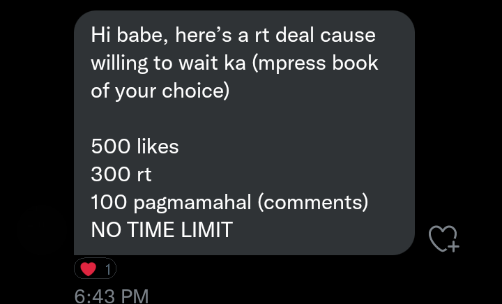 babiijsl's tweet photo. finally got my first rt deal kay ate @ejinvein. Mga mahal kong moots, please help me to achieve the goal 😭😭 likes and retweets will be highly appreciated, TYIA! https://t.co/reZ6b0sbzw