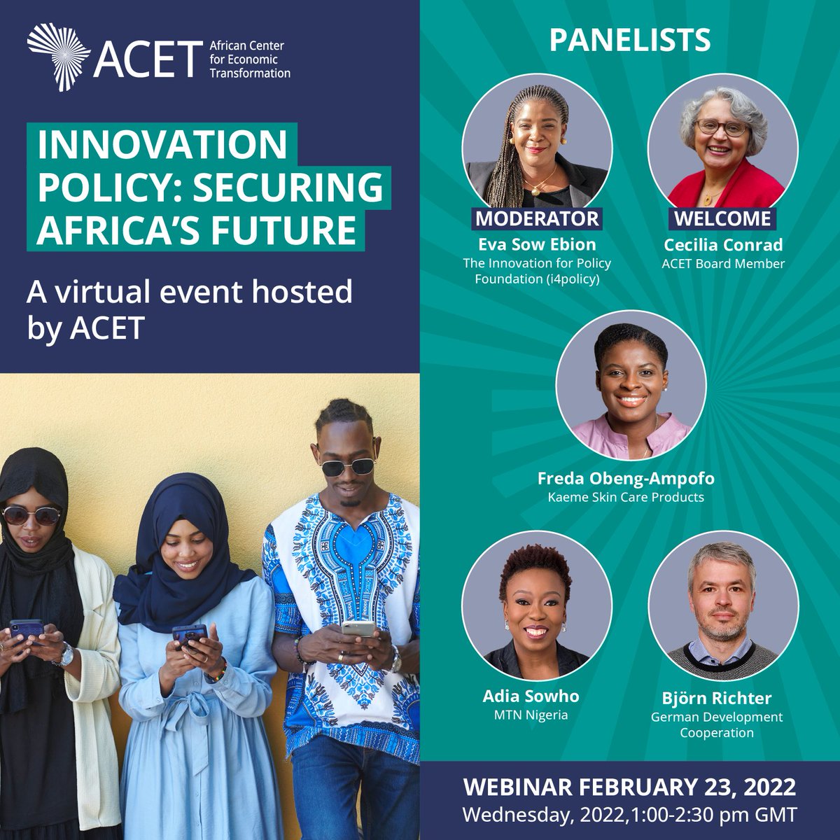 AcetforAfrica's tweet photo. Our next #webinar, "Innovation Policy: Securing Africa’s Future" will bring together key stakeholders, including entrepreneurs, policymakers, and international actors for a “deep dive” discussion on how African countries can accelerate policymaking...
#IntegratingToTransform https://t.co/7VXggDwrsd